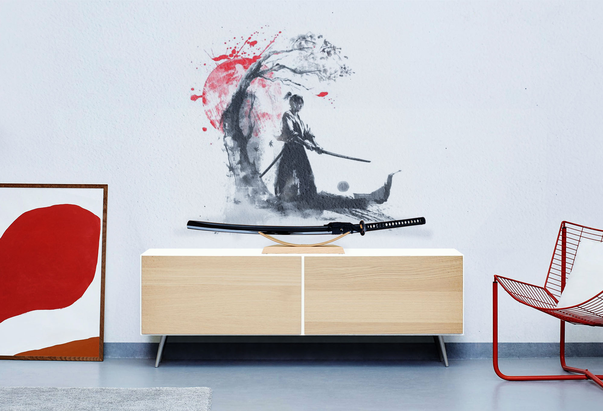 Design Ständer für ein Schwert – natur