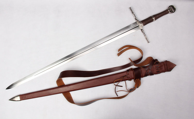 Witcher Stahl Schwert handgeschmiedet mit Gürtel und Scheide - ltd Edition 500