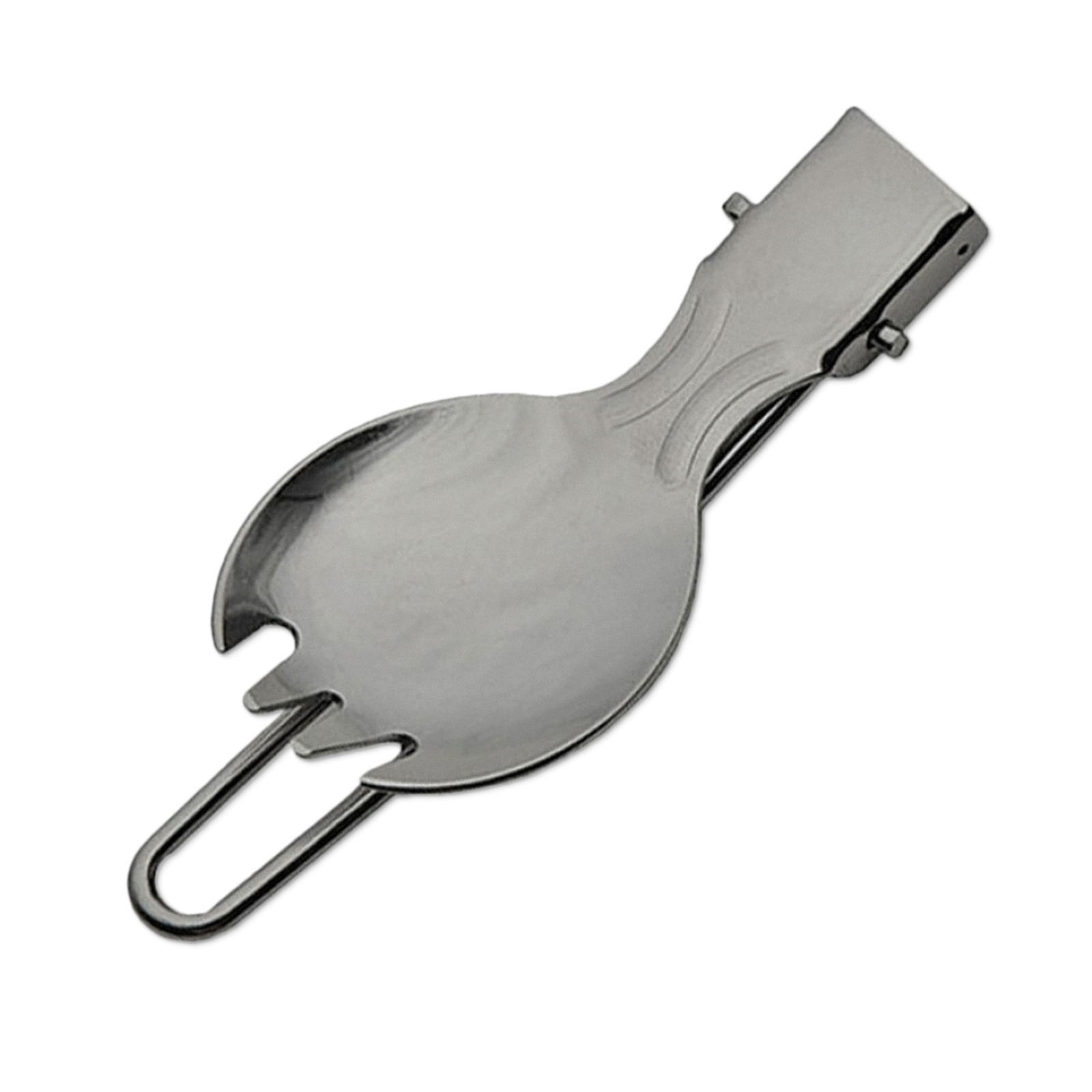 Spork, Faltbarer Outdoorlöffel mit Survivalgabel, perfekt zum Camping oder Zelten