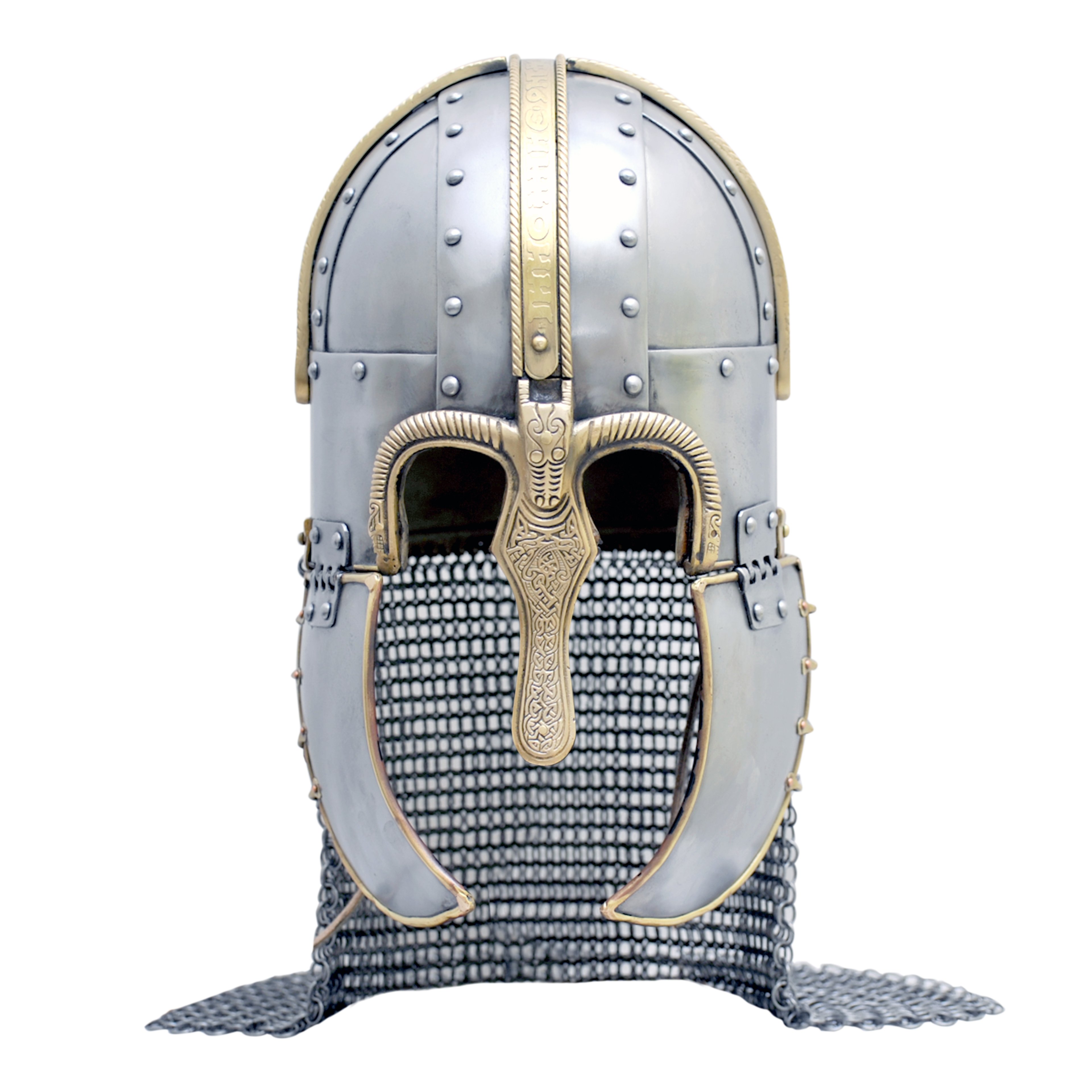 Coppergate Helm (vernietete Brünne) – frühes 7. Jahrhundert, Größe L