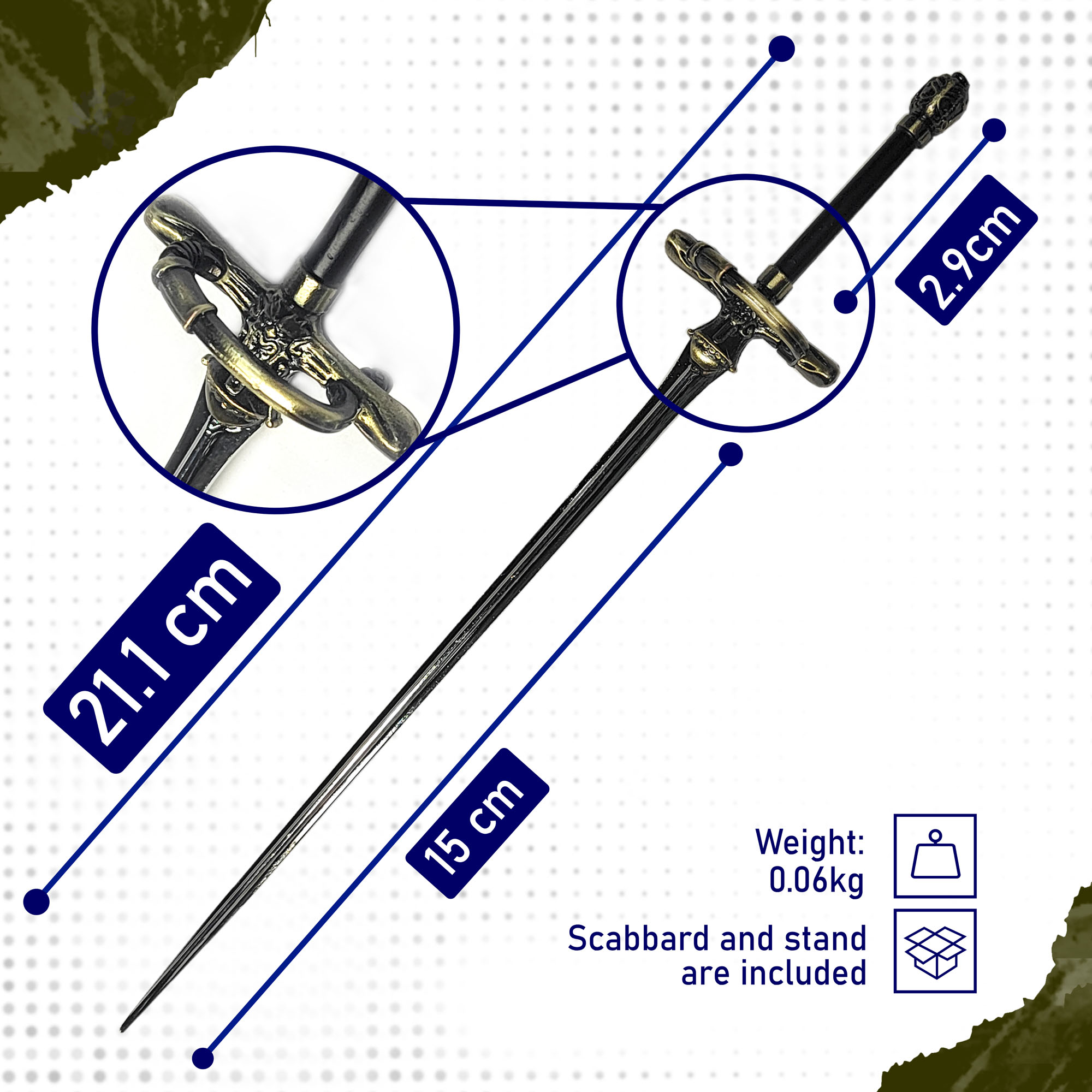 Game of Thrones - Arya Stark Needle Schwert Brieföffner
