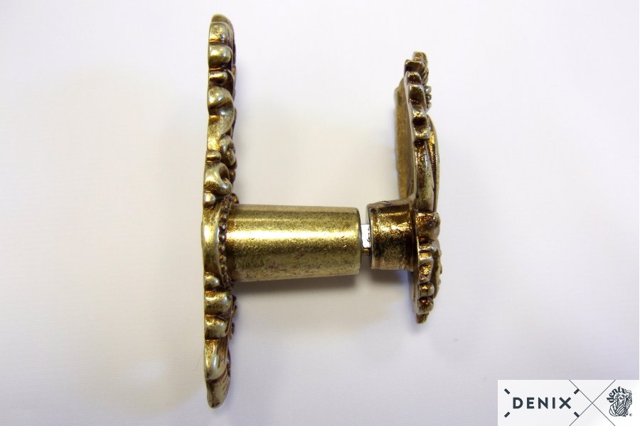 1 Paar Wandhalter, messingfarbe mit Löwe