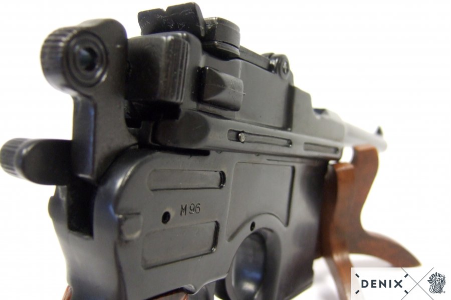 Mauser (Pistole) schwarz C 96 mit Holzgriff