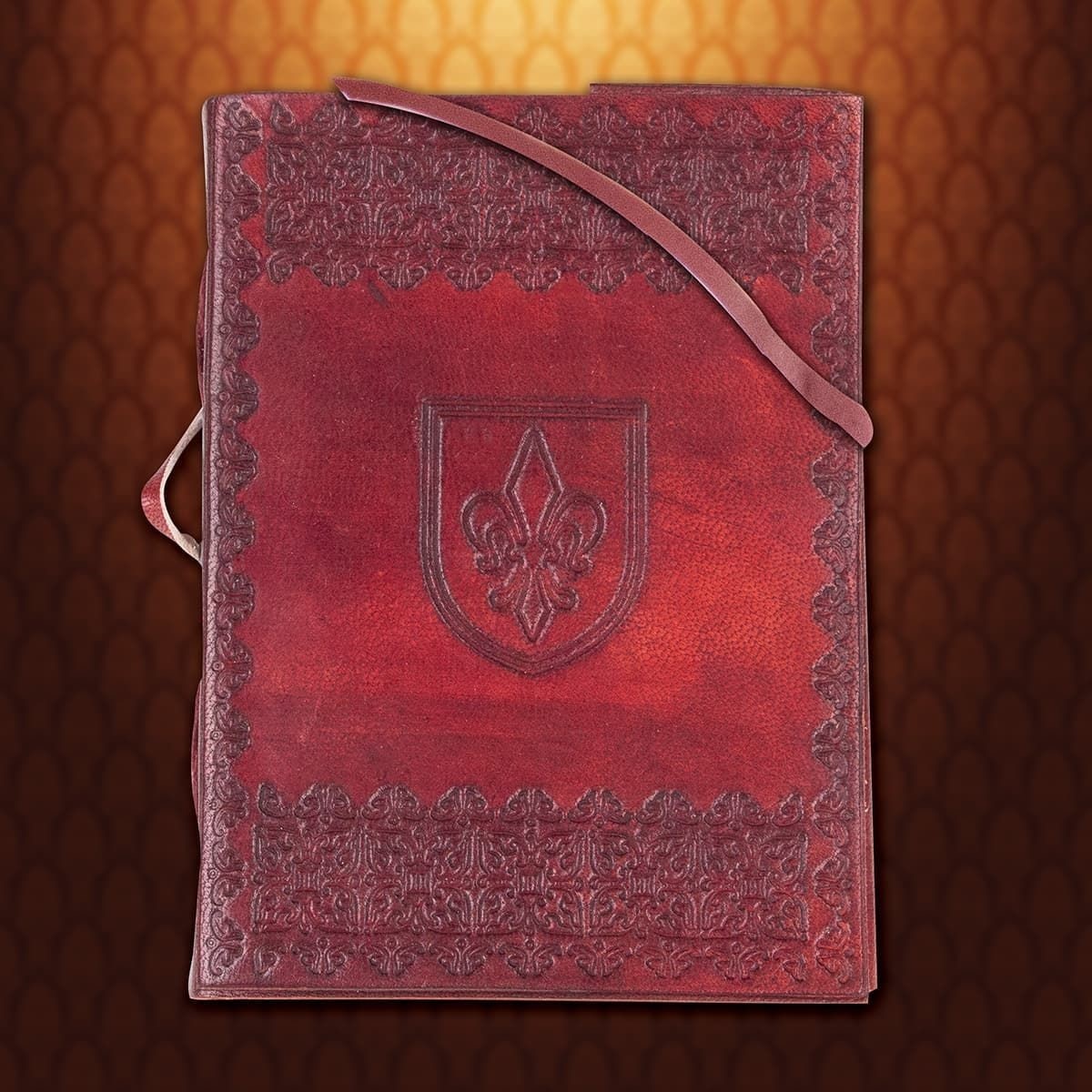 Fleur de Lis Lederjournal