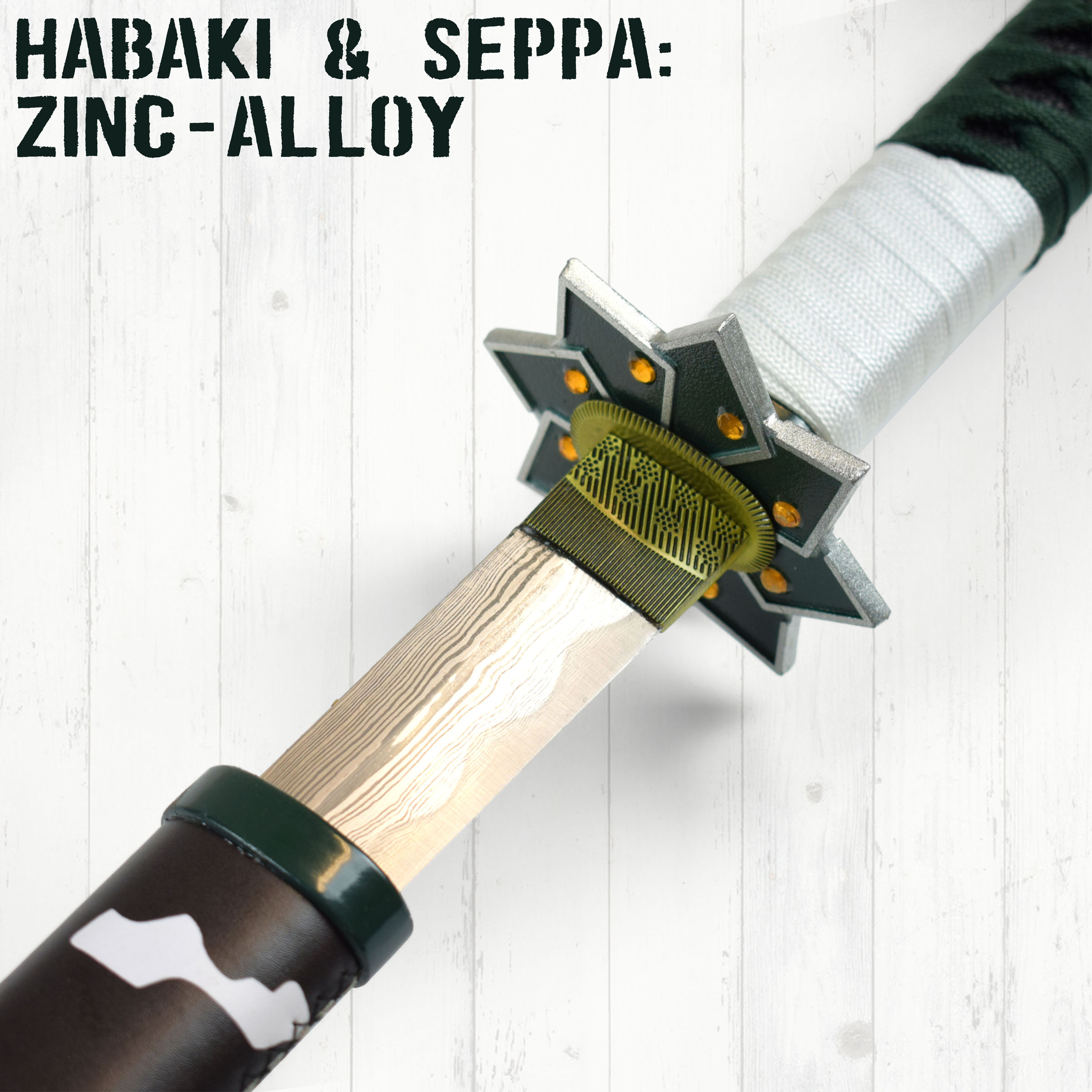 Demon Slayer: Kimetsu no Yaiba - Shinazugawa Sanemi Schwert - handgeschmiedet und gefaltet, Set