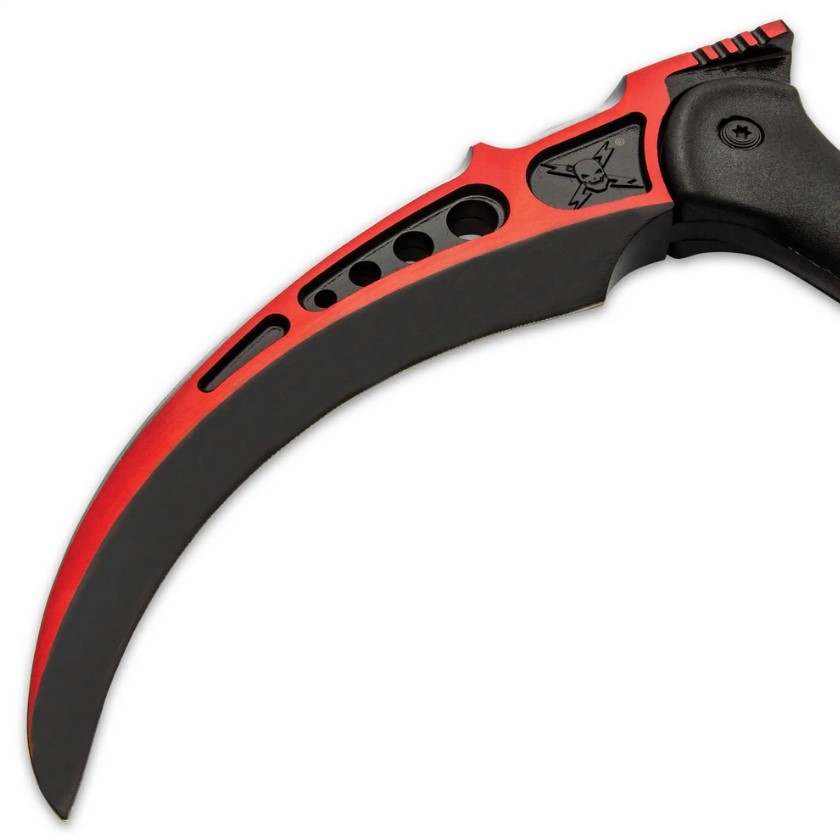M48 Rotes Tactical Kama mit Scheide