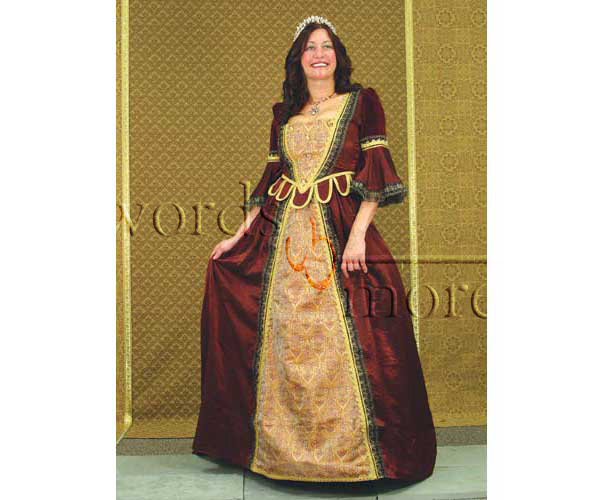 Florentiner Kleid, rot, Größe M