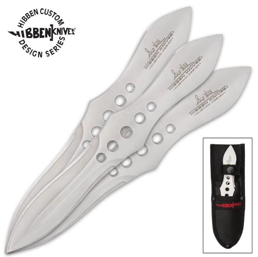Hibben Master Wurfmesser Set mit Scheide, dreiteilig 