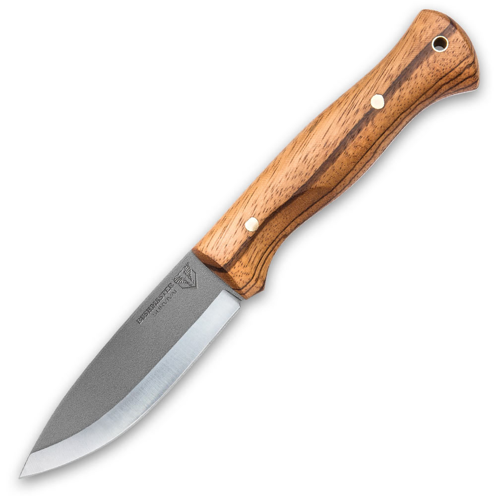 Bushcraft Explorer Messer mit Lederscheide