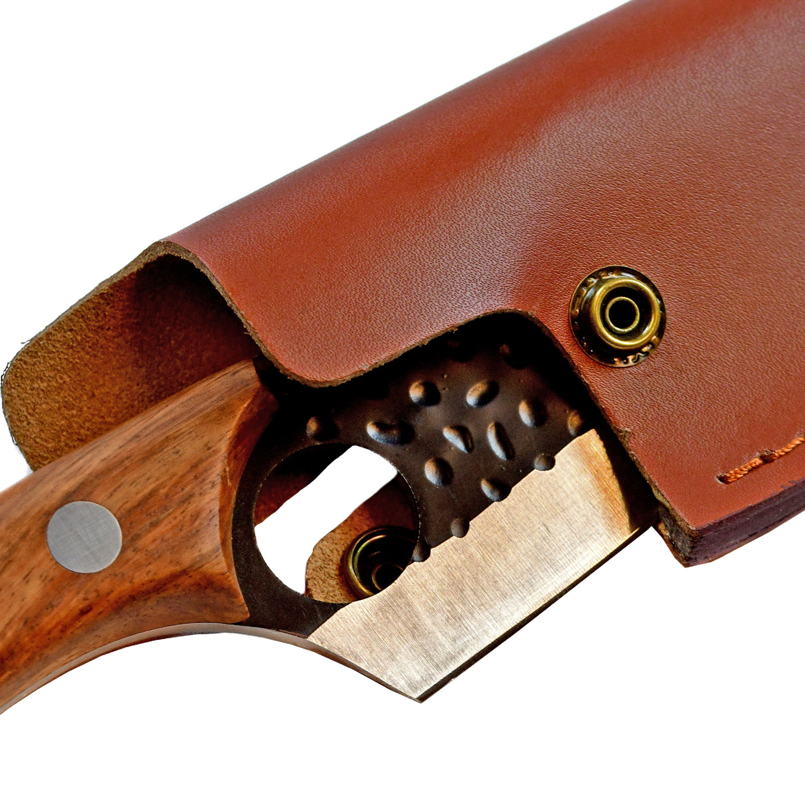 Serbisches Metzgermesser, Fleisch-Hackmesser, Ausbeinmesser mit Scheide und Abziehriemen