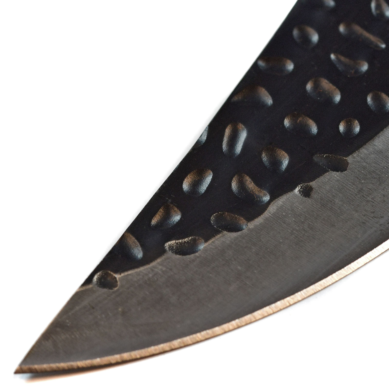 Serbisches Metzgermesser, Fleisch-Hackmesser, Ausbeinmesser mit Scheide und Abziehriemen
