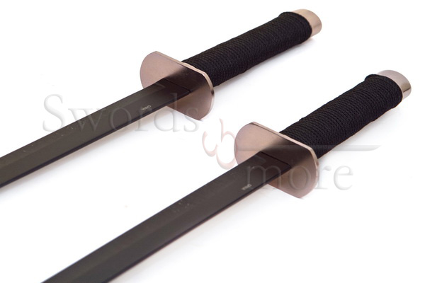 Black Ninja Schwert Set mit Rückenscheide