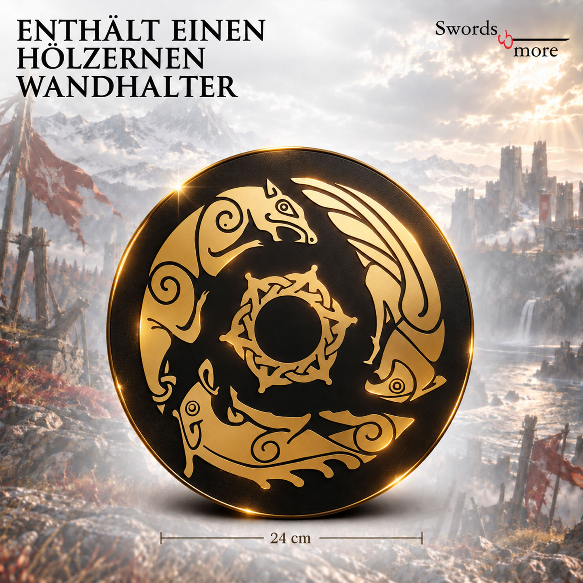 Crimson Desert Grey Wolf Schwert Stahl Replik Inkl Wandtafel Cosplay 115 cm