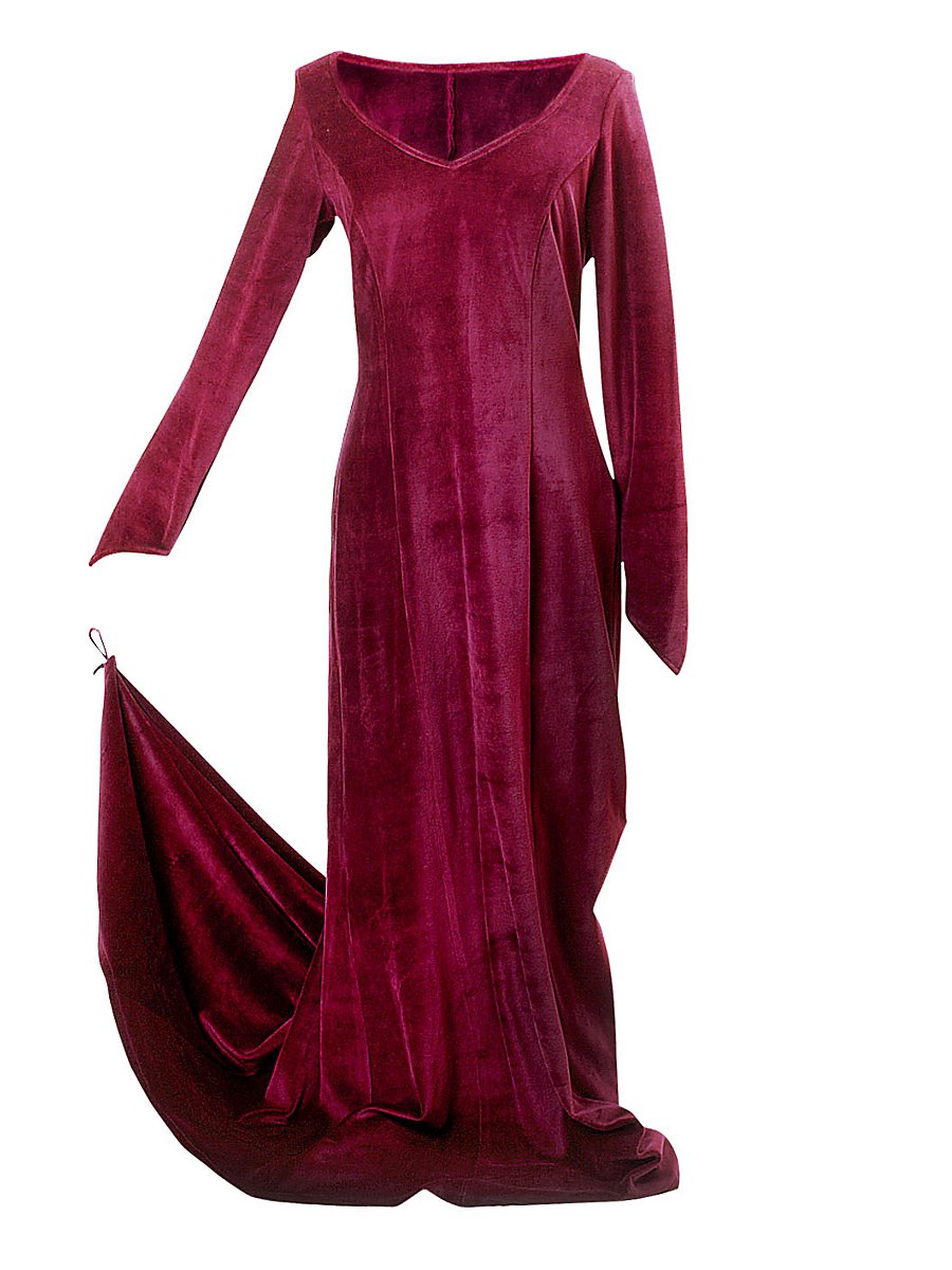 Samtkleid burgund, Größe S