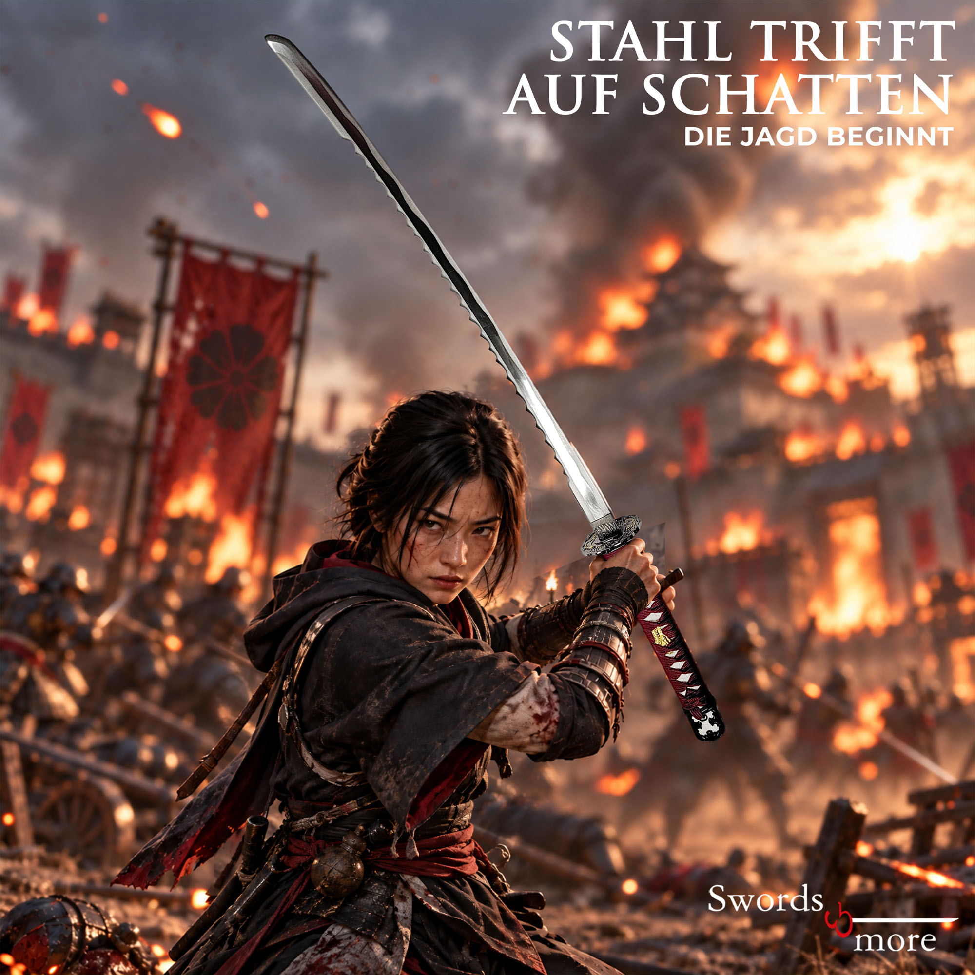 Assassins Creed Shadows Naoes Bloodshade Katana Schwert Replik Stahl 103 cm