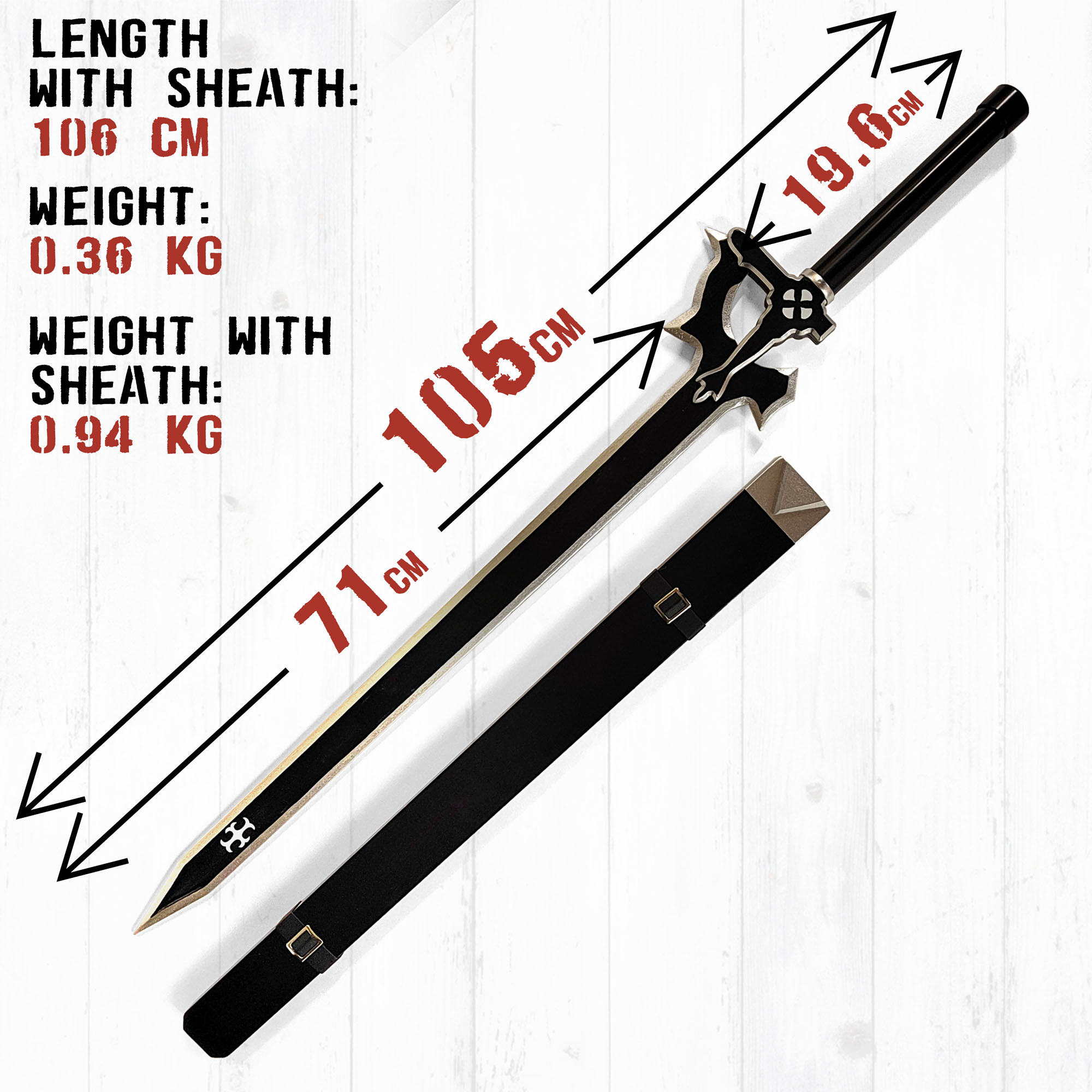 Sword Art Online - Kirito´s Elucidator - Holzversion