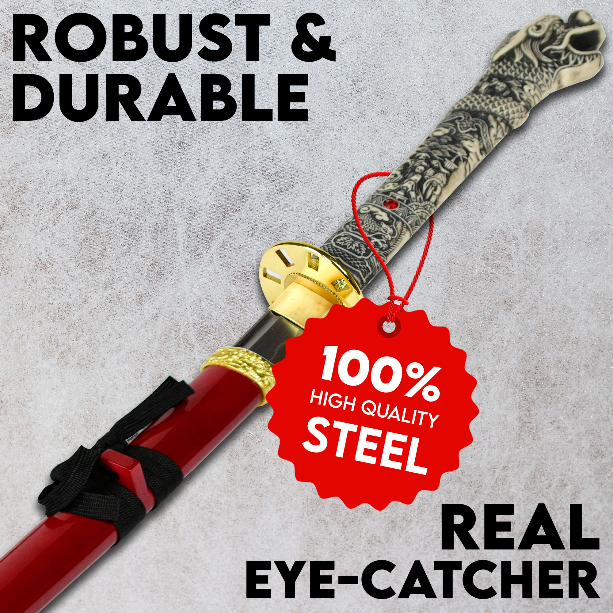 Highlander - Connor MacLeod Katana - handgeschmiedet & gefaltet, Set