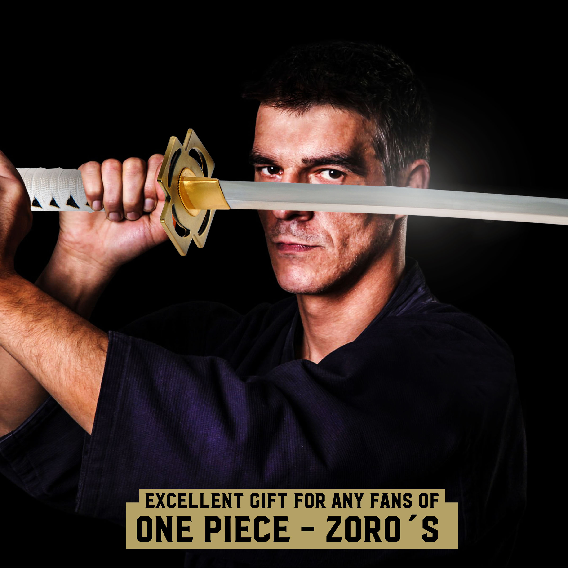 One Piece Roronoa Zoro Yubashiri Anime Schwert, handgeschmiedet