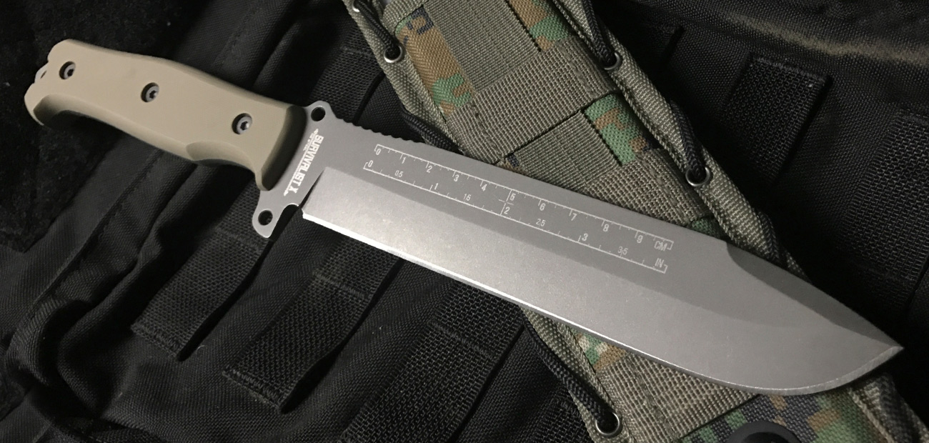Survivalist X Vollerl D2 TW festgestellte Klinge, Dunkelbeiges G10