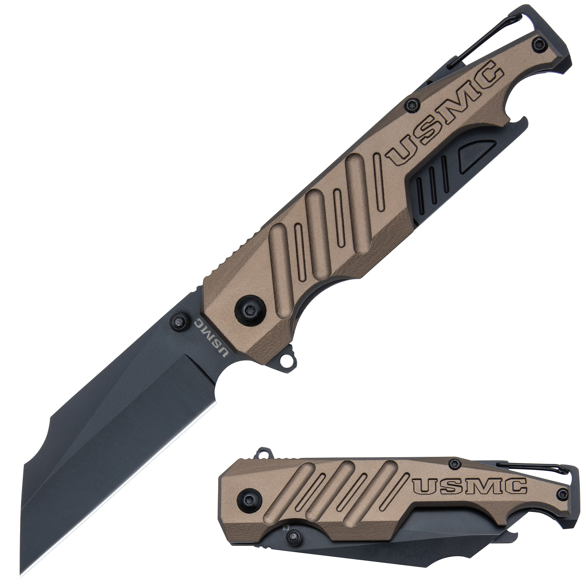 USMC Brewski Taschenmesser mit Flaschenöffner