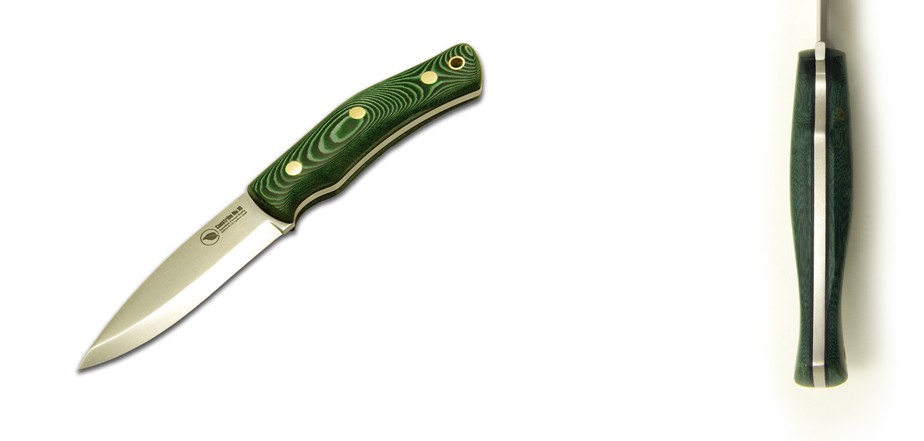 No.10 SFK - K720/Scandi/Grünes Micarta