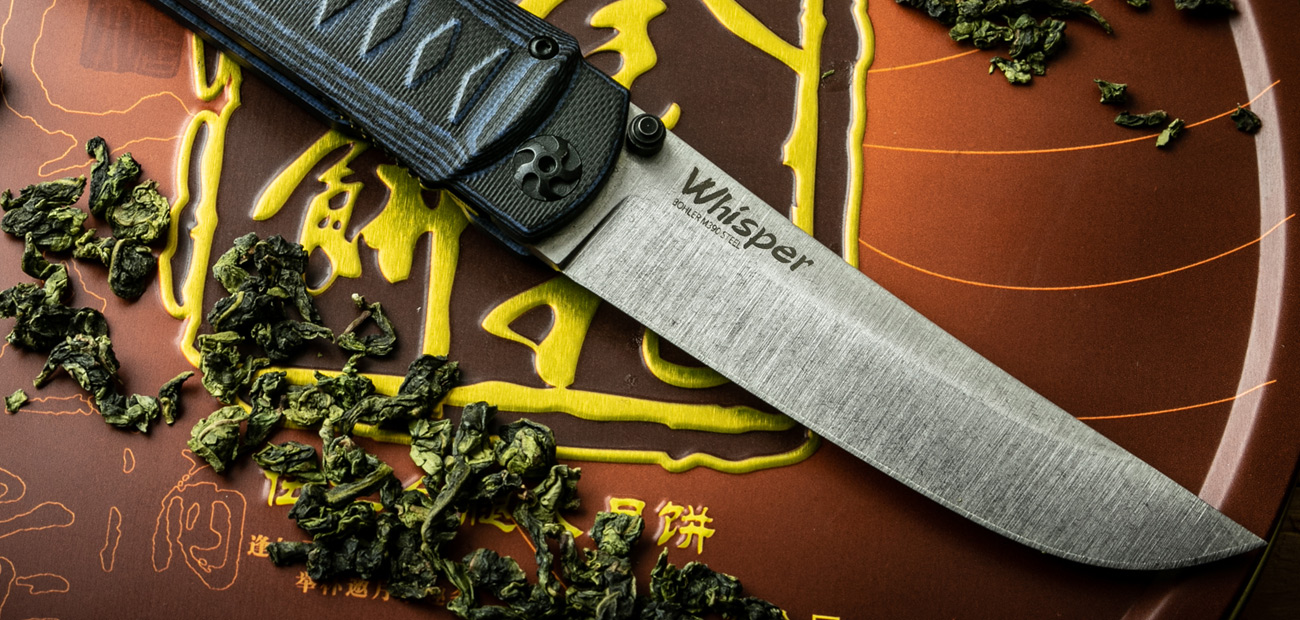 Whisper - Böhler M390 - Blau/Schwarz G10