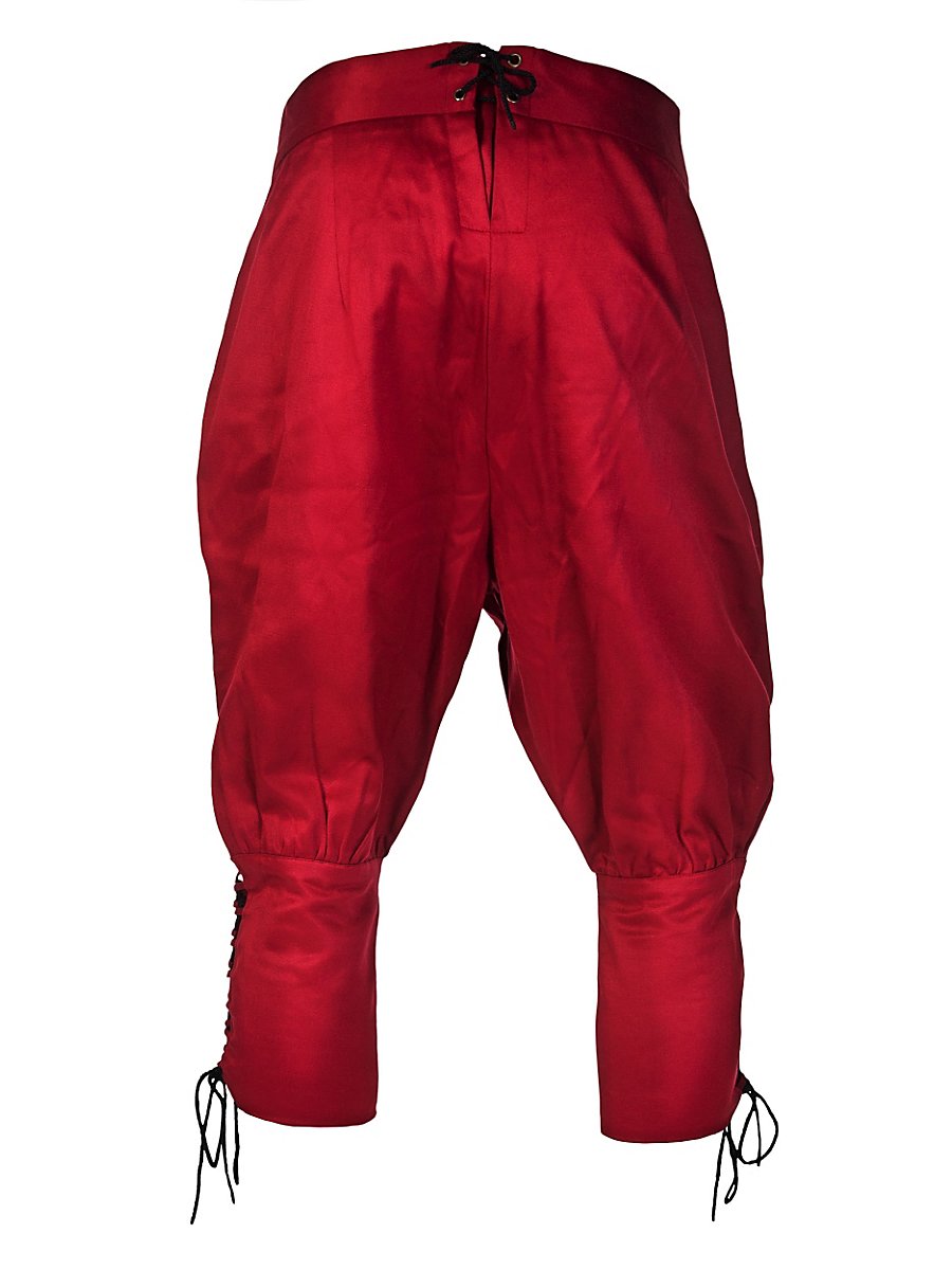 Kniehose mit Effektschnürung burgund, Größe S/M