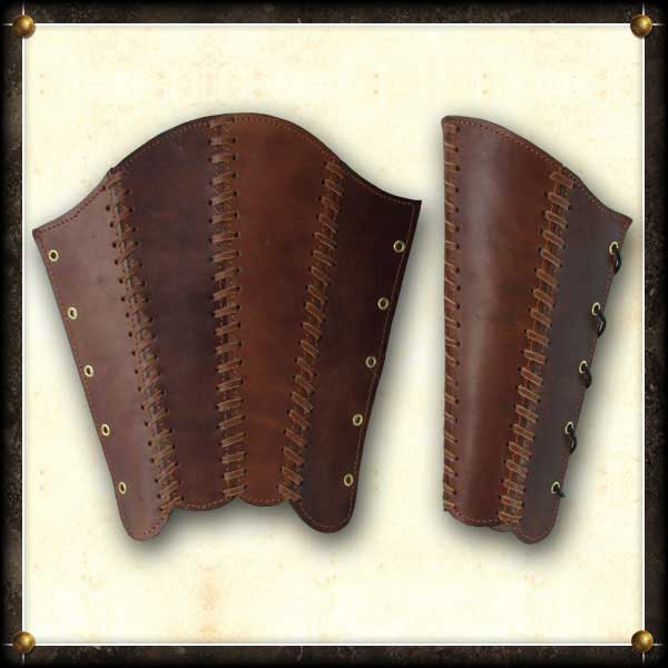 Beinschienen Squire Hellbraun