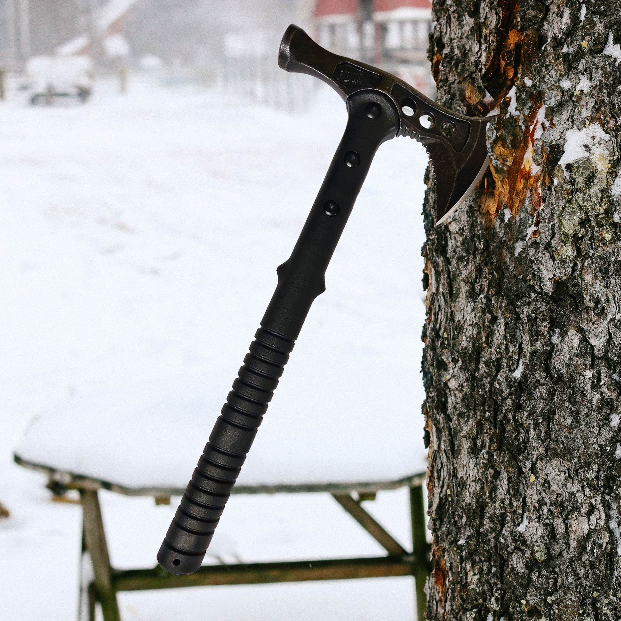 Outdoor Axt mit Hammerkopf und Scheide