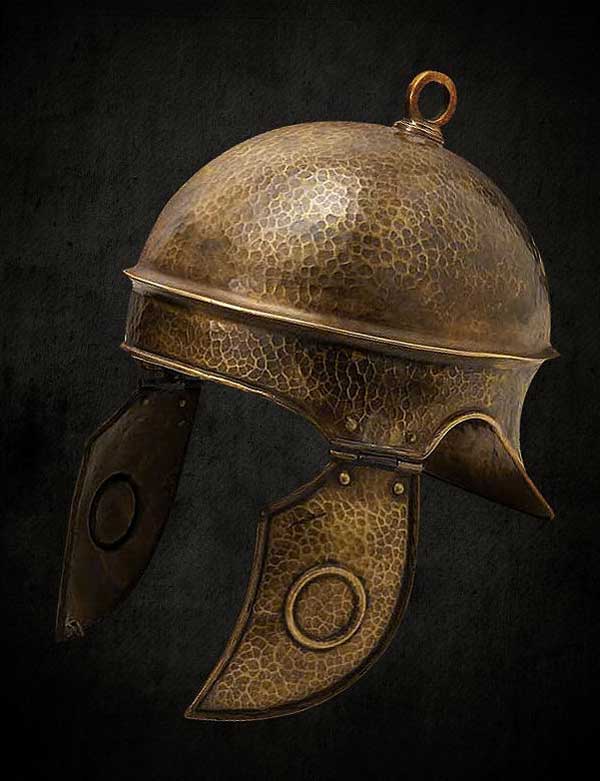 Römerhelm aus Messing