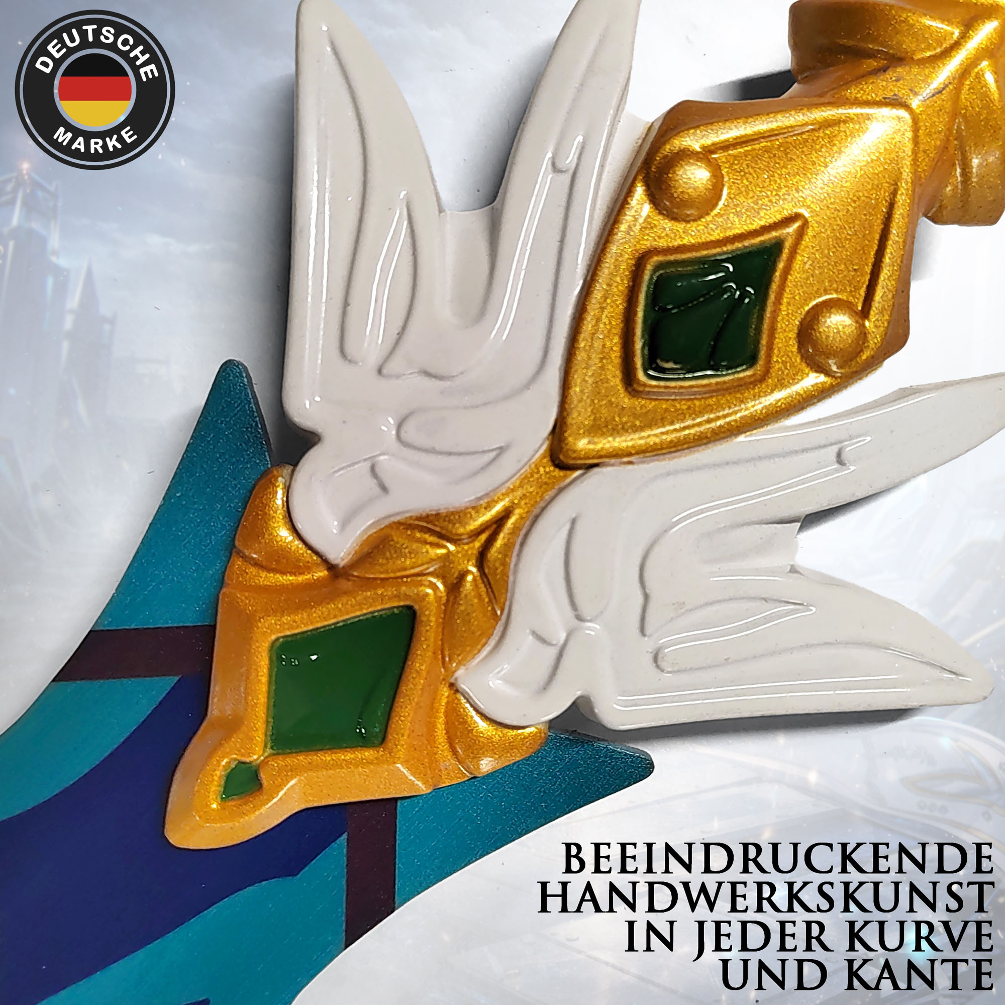 Honkai: Star Rail Yanqing Schwert 104,5cm | Edelstahl Replik mit PU-Scheide | Xianzhou Luofu Cosplay Waffe & Gaming Deko | HSR Merch