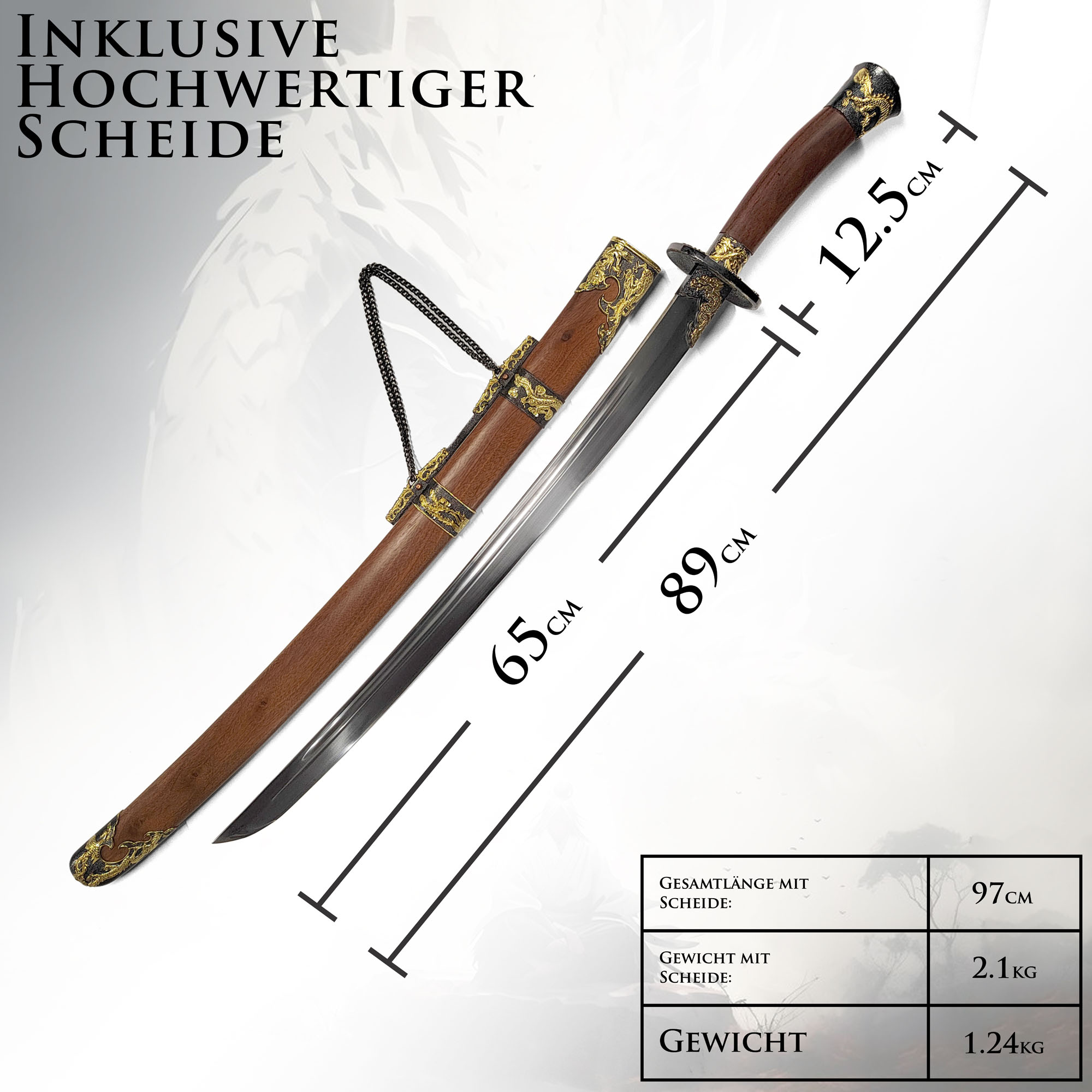 Handgeschmiedeter Kung Fu Säbel – Eleganz und Präzision für Kampfkünstler und Sammler