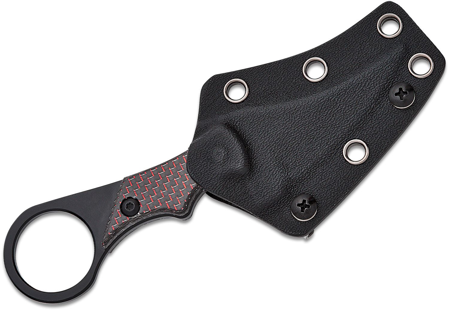 Sabot III, schwarze Klinge, roter Carbongriff