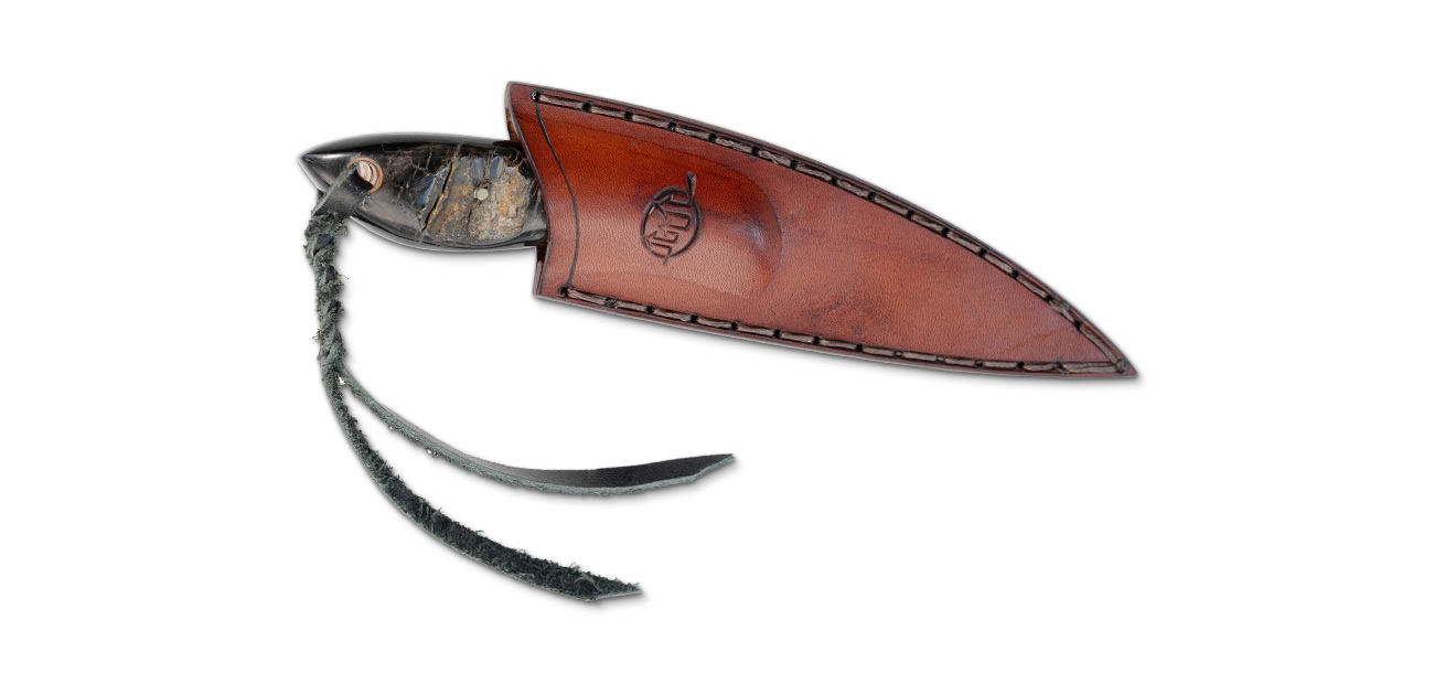 Treychongva Jagdmesser - Büffelhorn