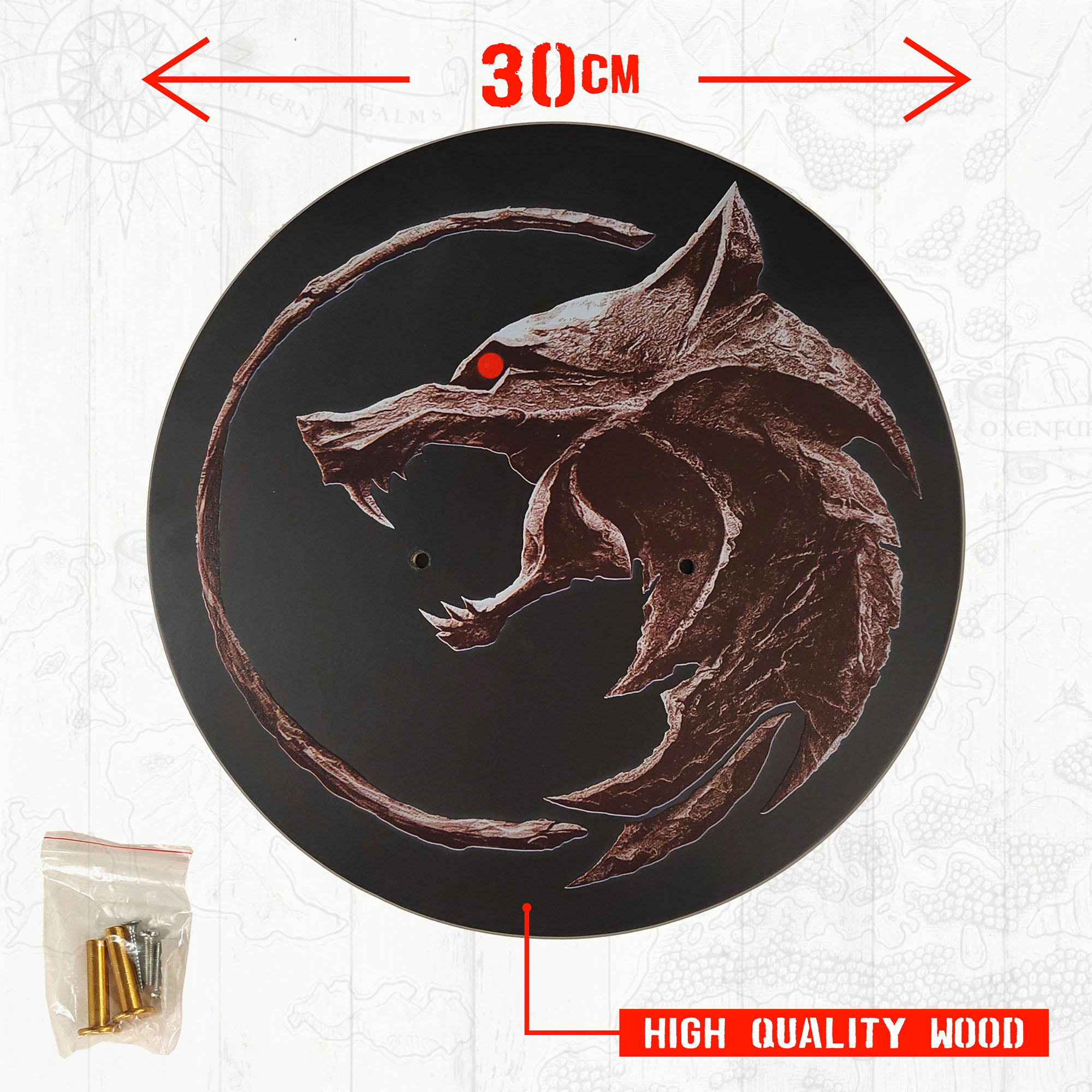 Witcher - Silber Schwert mit Scheide - Typ I + Wanddisplay