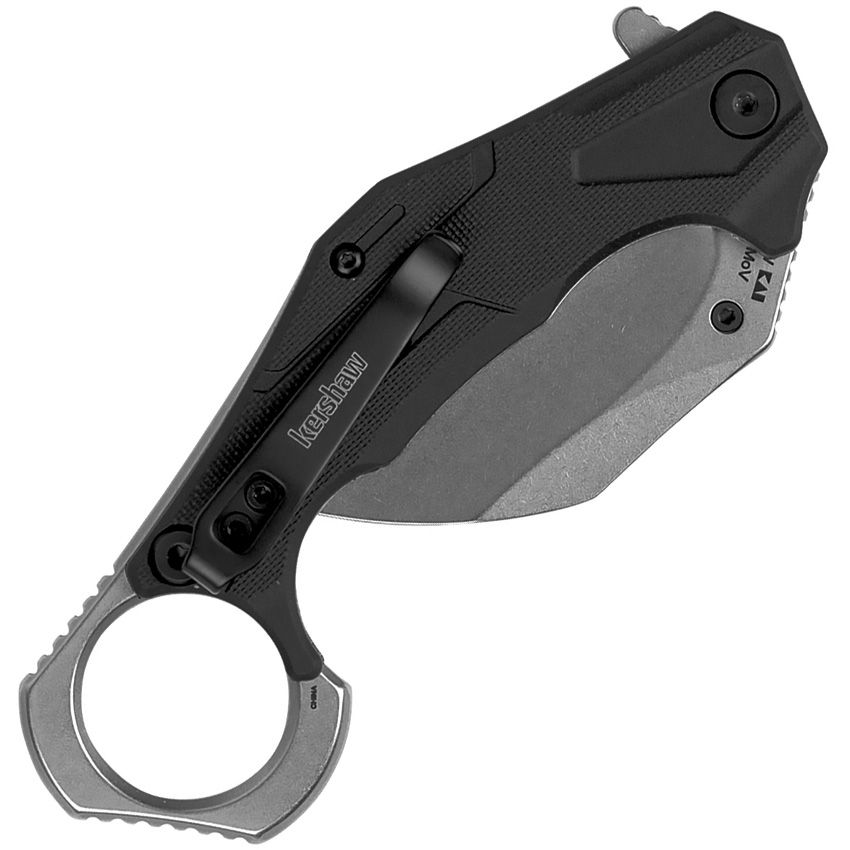 Outlier, Schwarzer Griff, Stonewashed Klinge