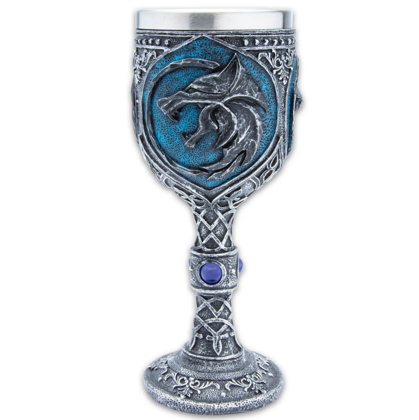 The Witcher - Geralt's Wolf Fantasy Kelch