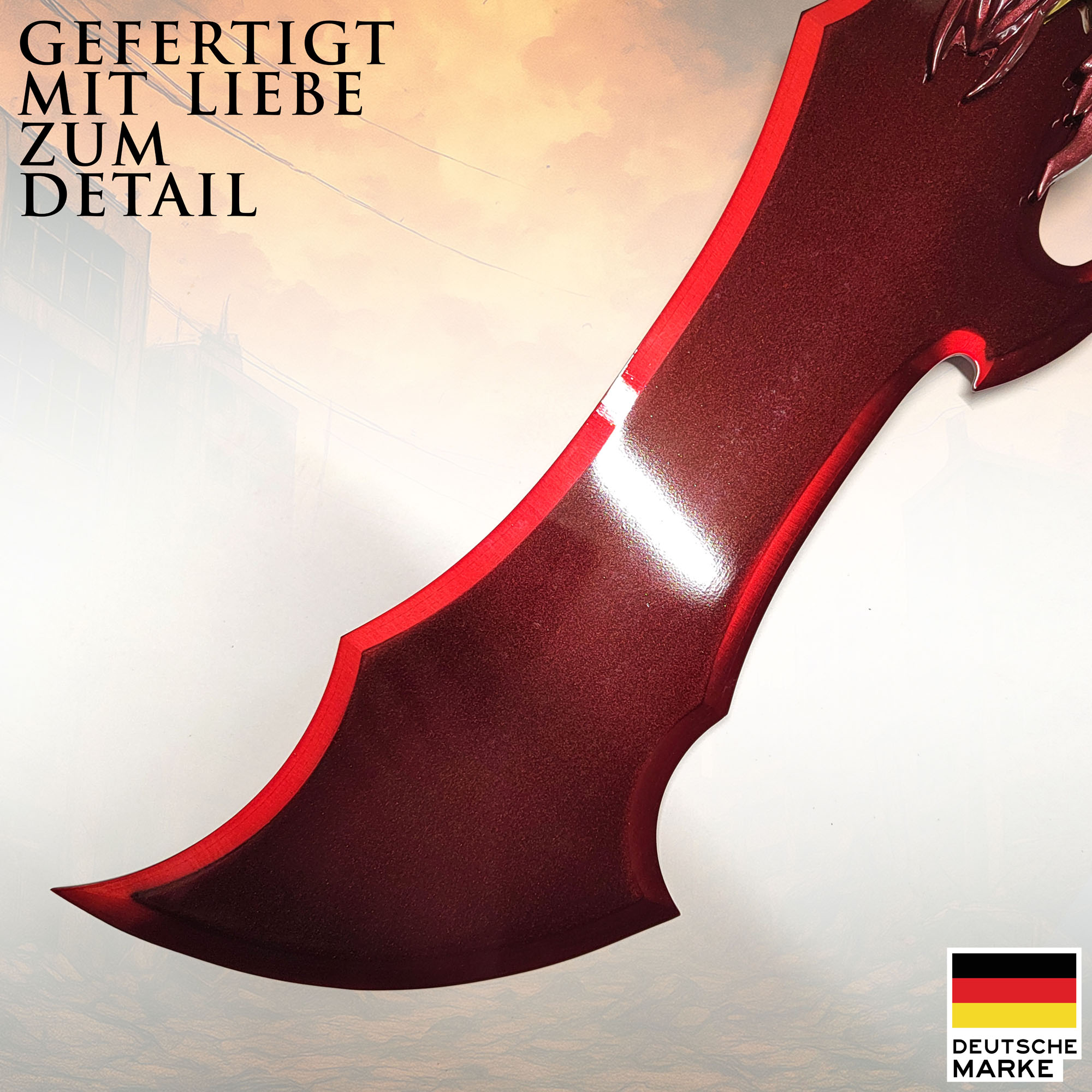 Solo Leveling Dämonenkönig Dolche 2er Set von Sung Jinwoo | Massive 69cm Stahl Repliken mit Wandhalterung | Waffe des Schattenmonarchen | Anime Manhwa Deko Waffen
