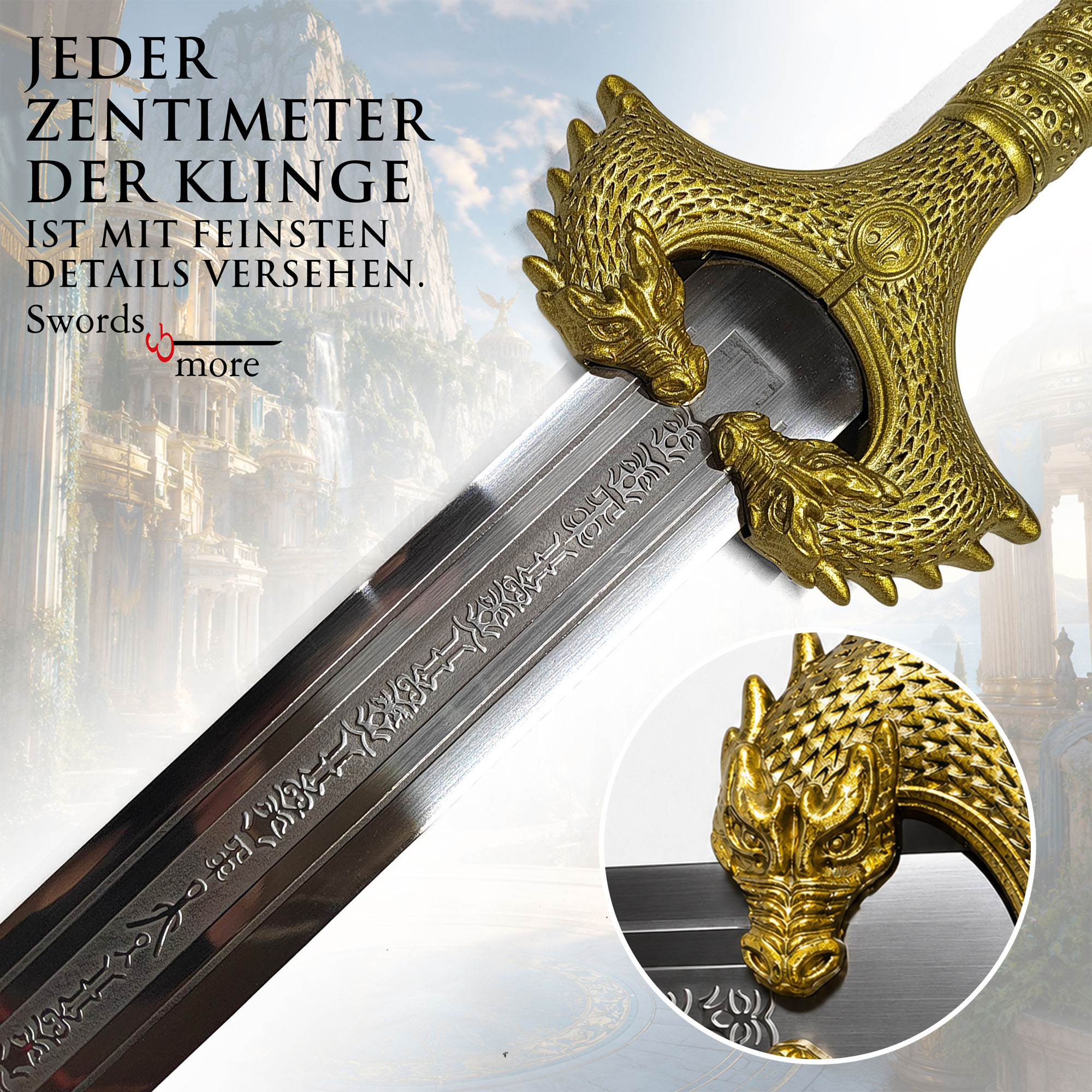 Wonder Woman God Killer Schwert: Amazonen Replik aus Edelstahl mit Scheide