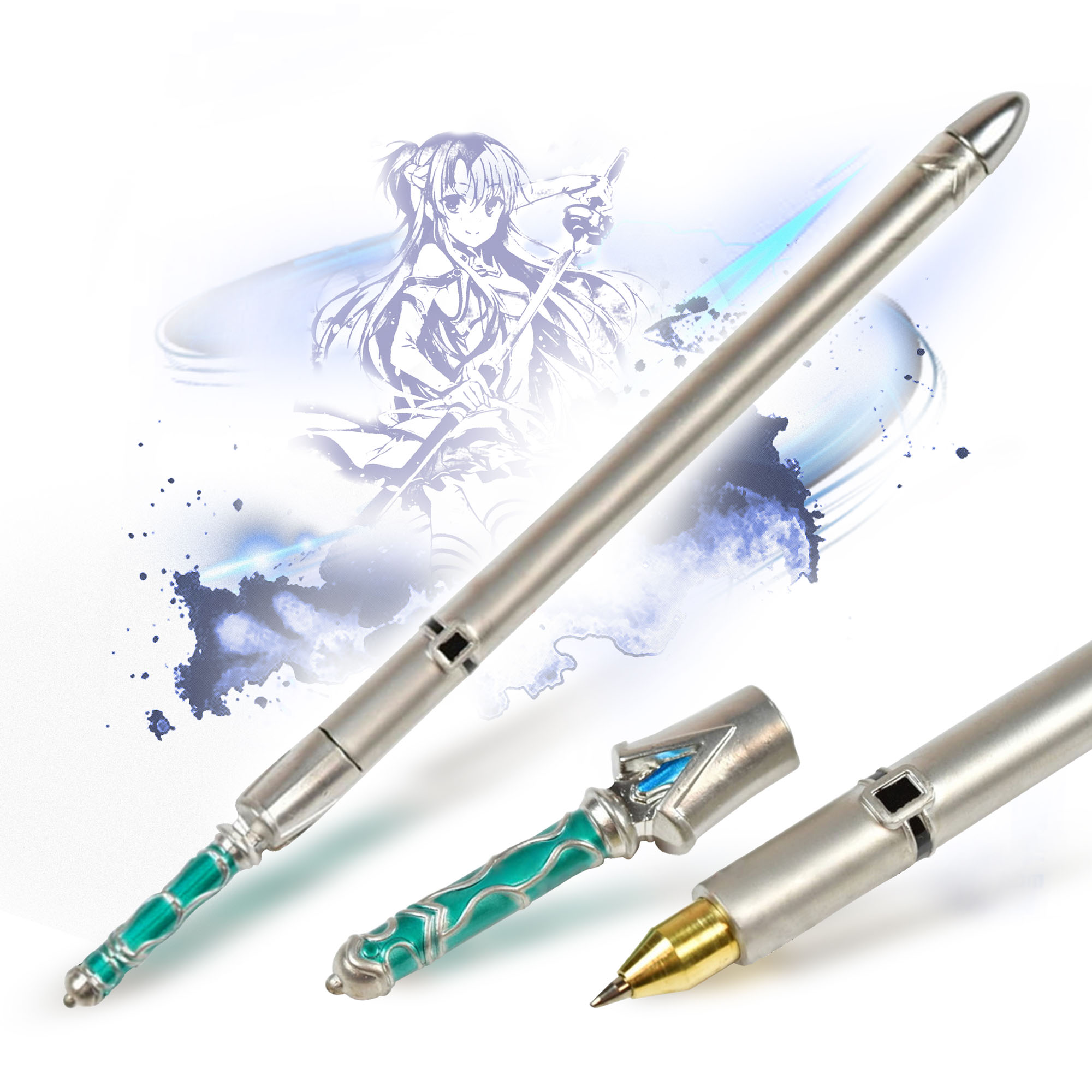 Sword Art Online – Asuna ALfheim SAO Kugelschreiber Schwert, Miniatur Schwert