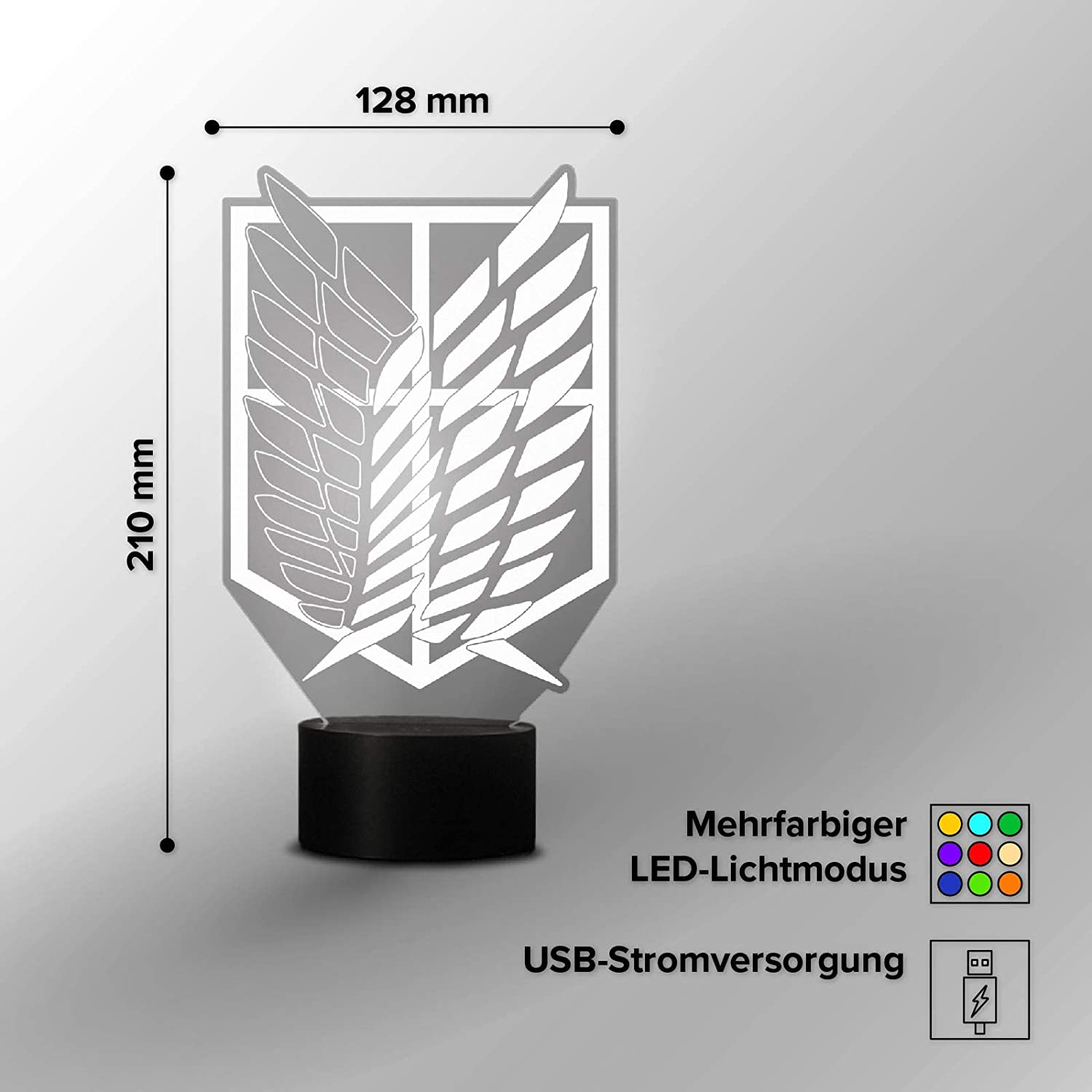 Attack on Titan LED Lampe