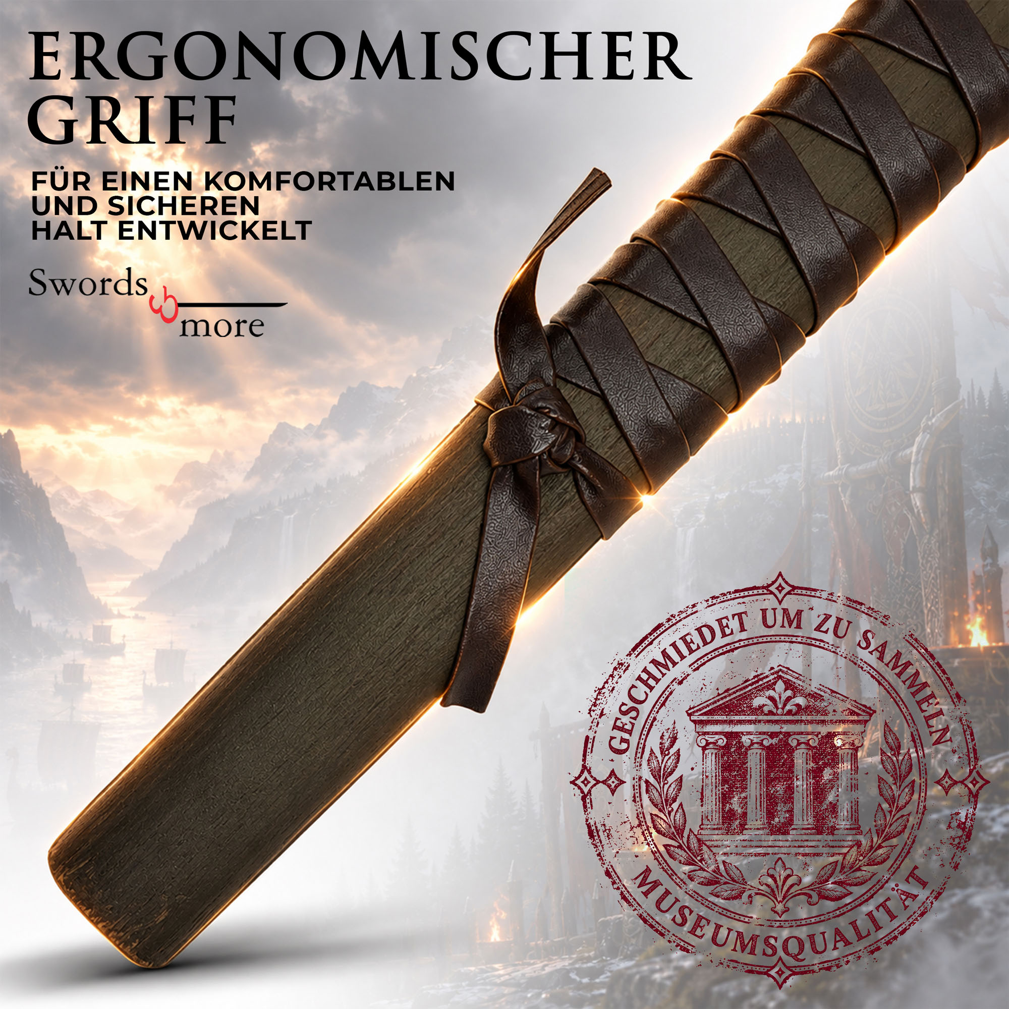 Vikings Ragnar Axt Aus Echtem Stahl Mit Wandtafel Sammlerstück Deko 64,9 cm