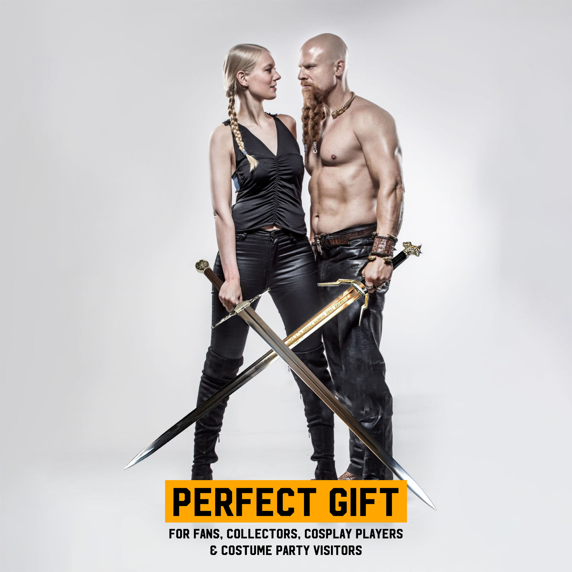 The Witcher Schwert Set - Silber + Stahl Schwert (Bundle aus 41611 und 40659)