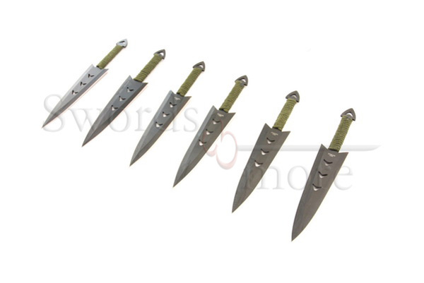 6er Wurfmesserset mit Halter