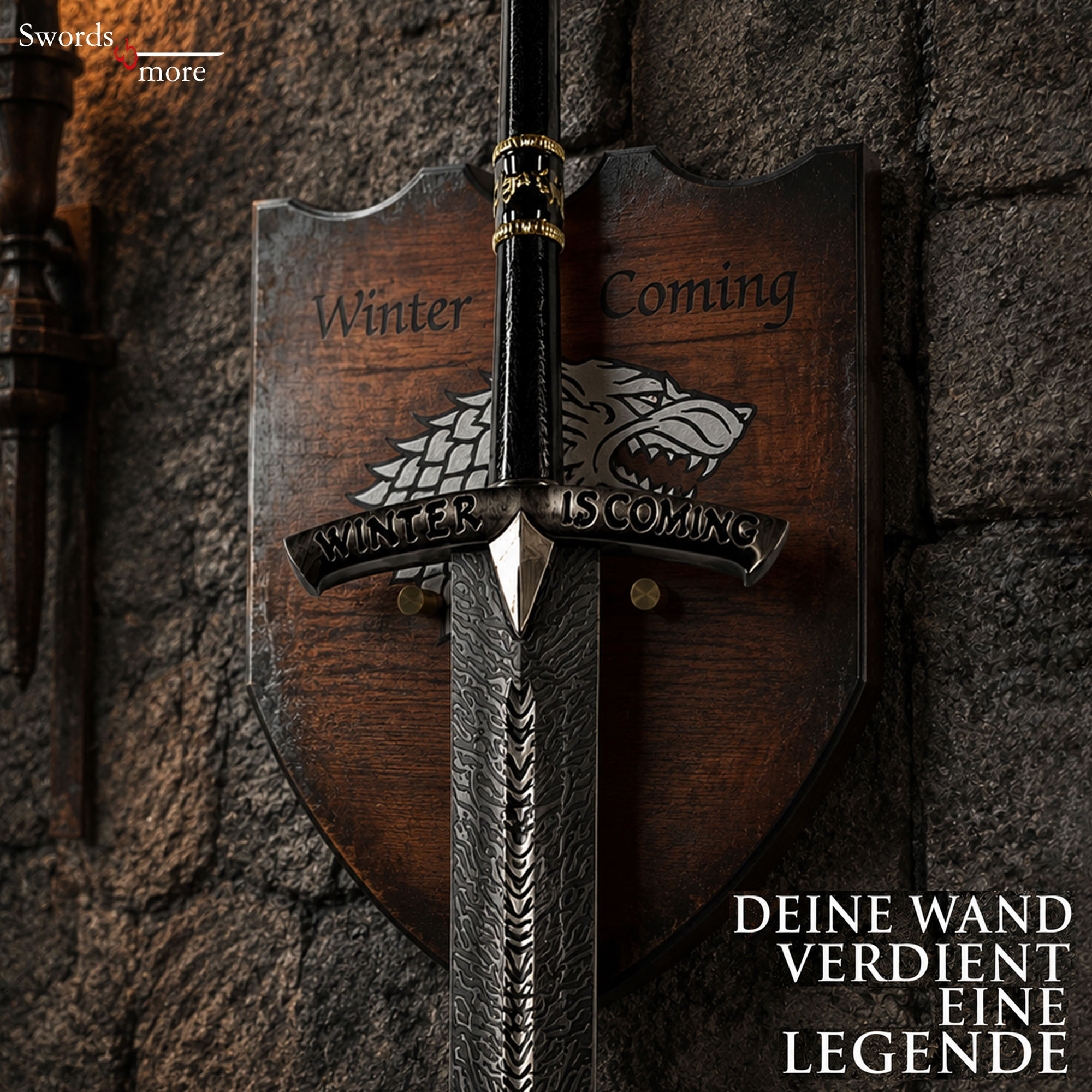 Eis Schwert von Eddard Stark: Das Lied von Eis und Feuer Replik & Halterung
