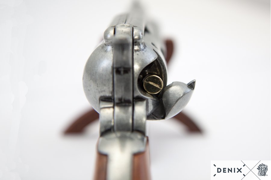 45er Colt Peacemaker grau mit 6 Patronen