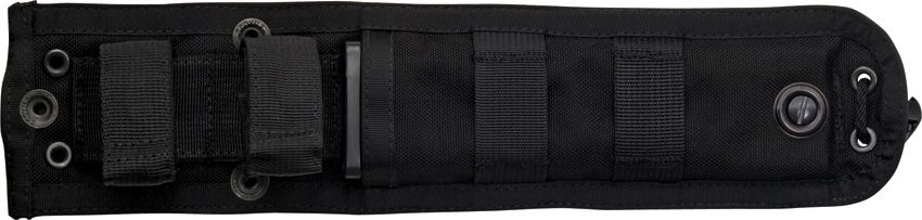 EX-F01 Einsatzmesser, schwarzer G10-G-Mascus-Griff, MOLLE-Scheide