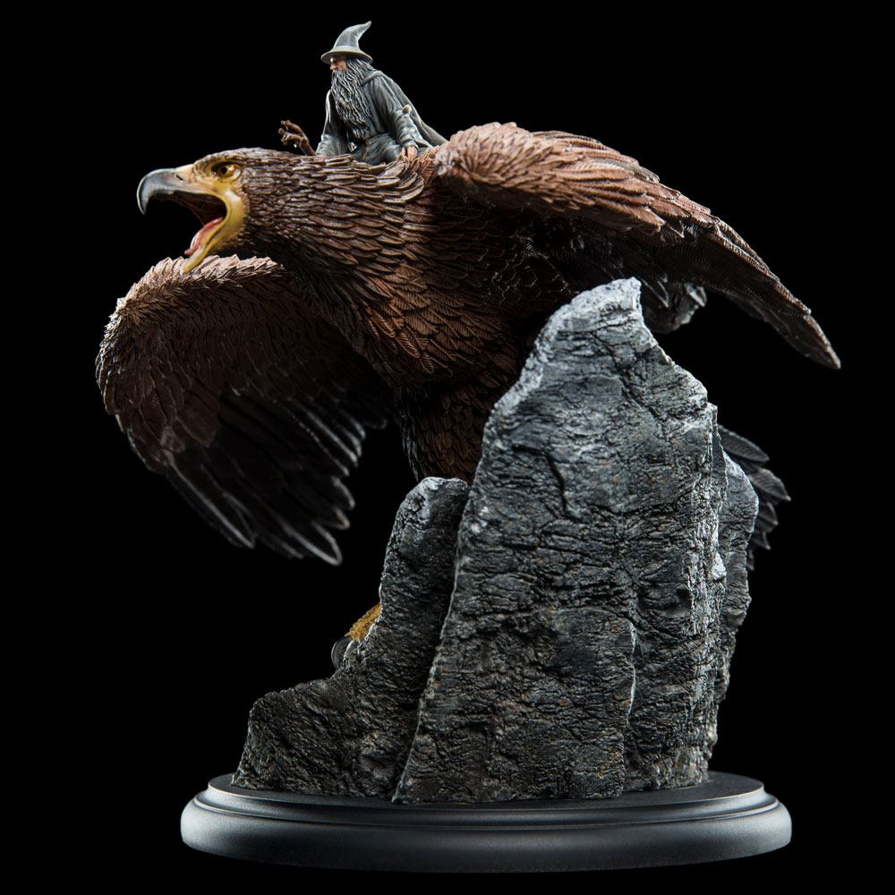 Herr der Ringe Statue Gandalf on Gwaihir 15 cm