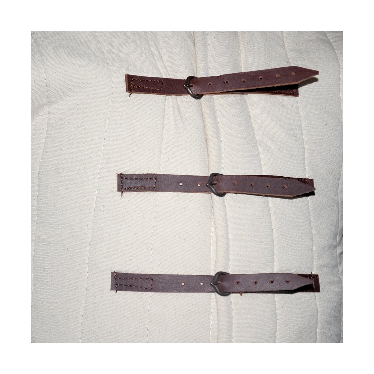 Gambeson mit Lederschnallen – naturfarben, Größe M