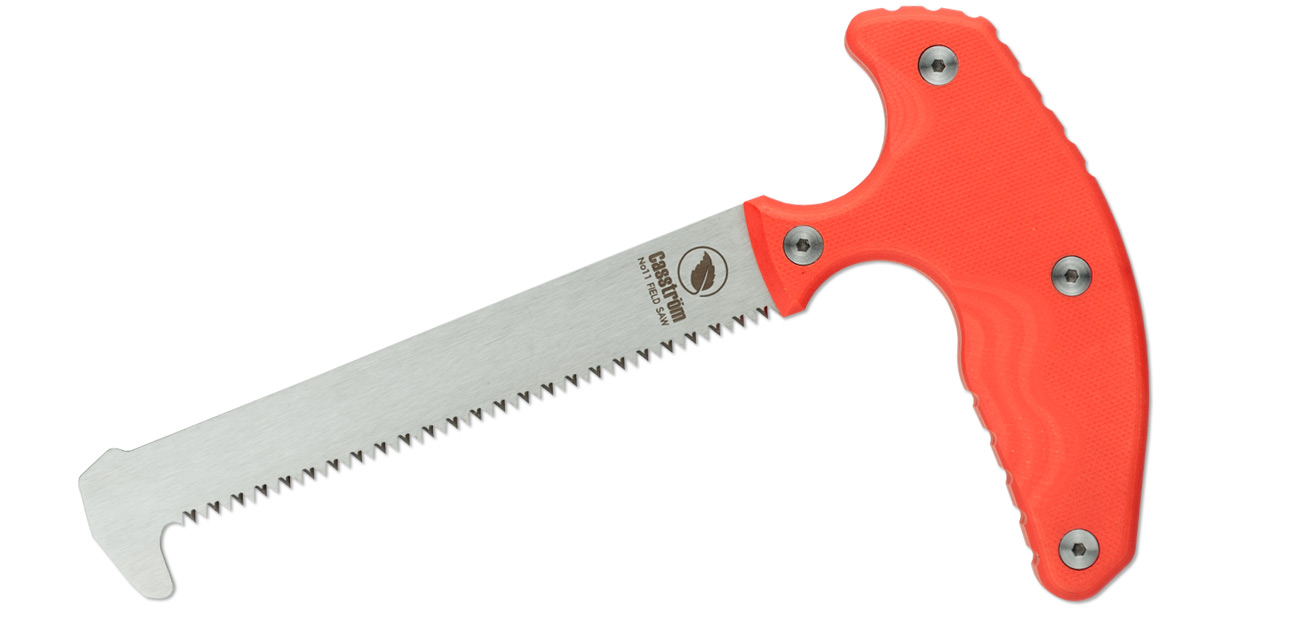 No. 11 Feldsäge V.2- Orangefarbener G10-Griff - Festgestellt
